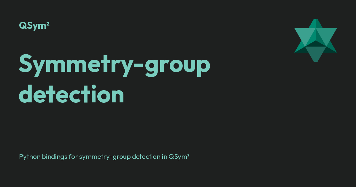 Symmetry Group Detection Qsym² 